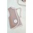 Dusty rose buklet yelek
