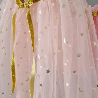Sakura tül etek ve pelerin(pembe)