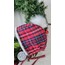 Red plaid şapka
