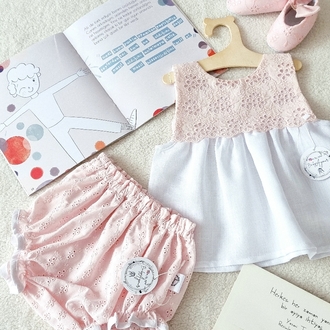 Mayra bluz ve bloomer ikili set