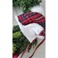 Red plaid şapka
