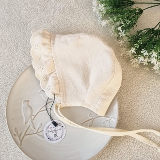 Saba krem muslin sapka