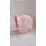 Pembe muslin bebek şapkası