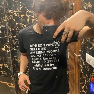 Aphex twin y2k vıntage tee