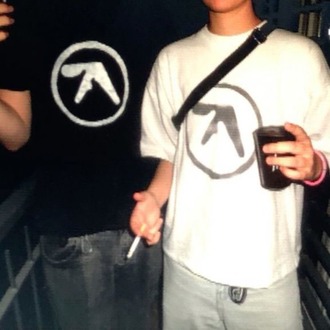 Aphex Twin y2k vıntage tee