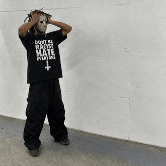 Dont be racıst hate everyone y2k vıntage tee