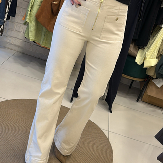 CEP DETAYLI KREM JEAN