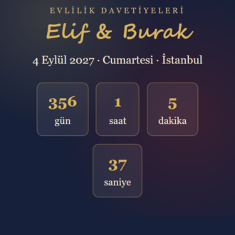Kına & Nişan Davetiye Paketi 2027