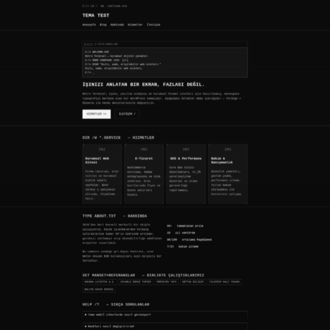 Retro Terminal Teması