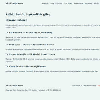 Klinik Estetik Teması