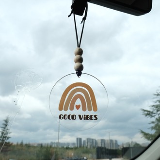 Balkhoon Good Vibes Bohem Gökkuşağı Dikiz Aynası Süsü Araba Süsü Hediyelik Eşya