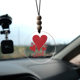 Balkhoon I Love You Araba Süsü Dikiz Aynası Süsü Hediyelik Eşya