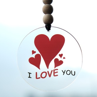Balkhoon I Love You Araba Süsü Dikiz Aynası Süsü Hediyelik Eşya