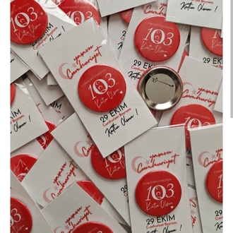 103. Yıl Buton Rozet İğneli 