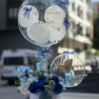 Premıum balon kutusu Mavi