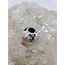 Pembe çiçekli charm