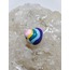 Çok renkli kalp charm
