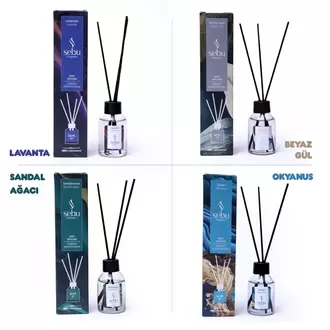 Sebu Premium Çubuklu Ortam Kokusu ve Oda Parfümü – 50 ml
