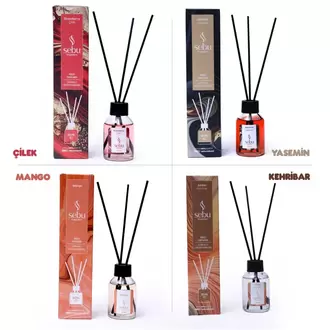 Sebu Premium Çubuklu Ortam Kokusu ve Oda Parfümü – 50 ml