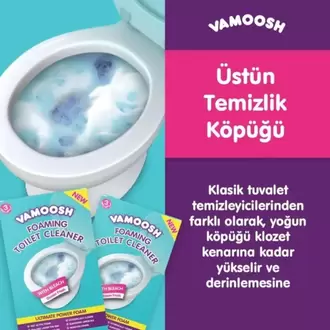 Vamoosh Köpüren Tuvalet Temizleyici - 3lü