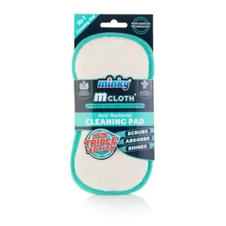 Minky Mcloth Üç Etkili Anti-Bakteriyel Temizlik Pedi