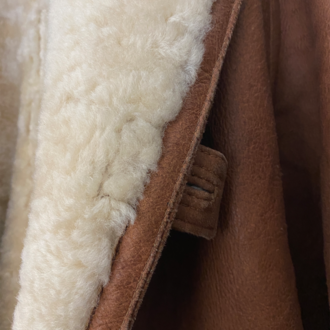 Aldo Colitti Exclusive Vintage Kuzu Derisi Shearling Ceket Kürklü Kaban