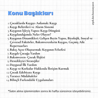 Çocuklarda Kaygıyı Anlamak | Kayıttan İzle:
