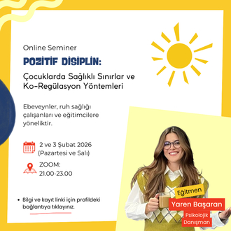 Pozitif Disiplin: Çocuklarda Sağlıklı Sınırlar ve Ko-Regülasyon Yöntemleri | 2-3 Şubat