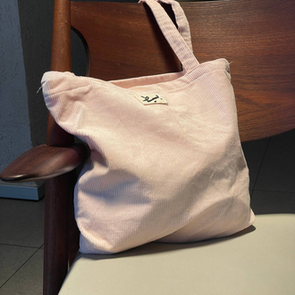 Corduroy tote bag
