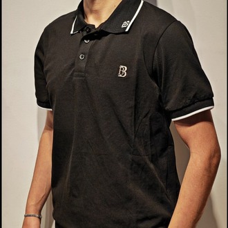 Premium Polo Yaka Tişört-Siyah
