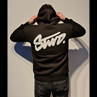 Stwd Kapüşonlu Sweatshirt–Siyah
