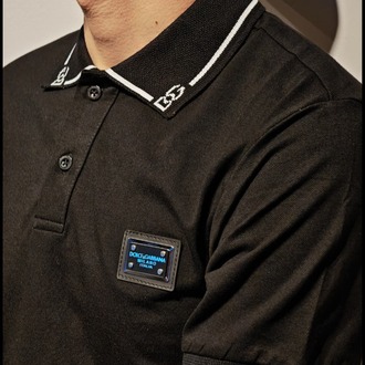 Premium DG Polo Yaka Tişört-Siyah