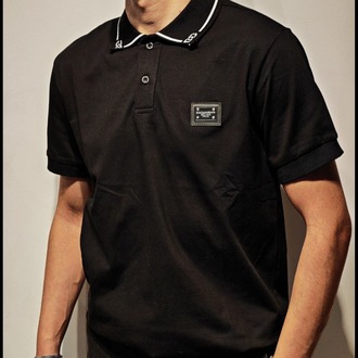 Premium DG Polo Yaka Tişört-Siyah