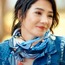 FALLING ANGELS/ SILK BLUE SCARF