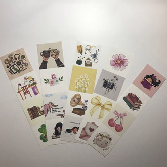 5 Yaprak (20’li) Özel Tasarım Sticker 
