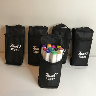 12’li Çantalı Touch marker kalem 