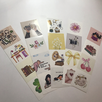 5 Yaprak (20’li) Özel Tasarım Sticker 