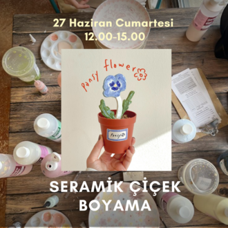 Sungirl Club - Seramik Çiçek Boyama - 27 Haziran Cumartesi 12-15