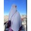  Üçgen Sufle Eşarp (Khimar) - Sütlü Kahve