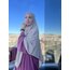  Üçgen Sufle Eşarp (Khimar) - Sütlü Kahve