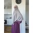  Üçgen Sufle Eşarp (Khimar) - Sütlü Kahve