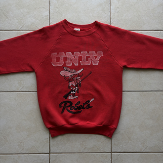 80’s Univ Rebels Faded Sweatshirt XS-S