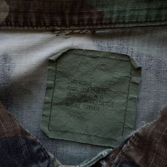 80’s US Army Woodland Camo BDU Shirt L-XL