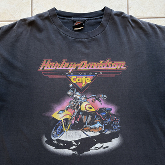 90’s Faded Harley Davidson Cafe Tee XL-XXL
