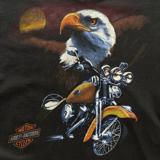 Vintage Harley Davidson Boot Tee XS