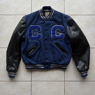 70’s Distressed DeLong Varsity Jacket S-M