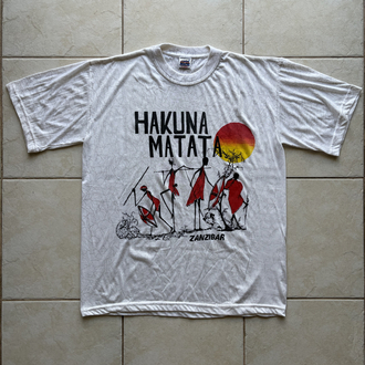90’s Hakuna Matata Zanzibar Tourist Tee XL
