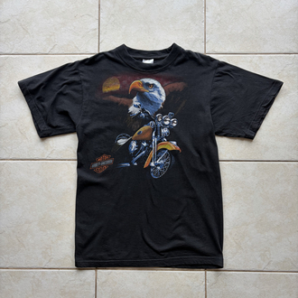 Vintage Harley Davidson Boot Tee XS