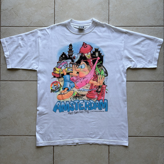 90’s Airbrushed Amsterdam Tourist Tee Large