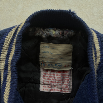 70’s Distressed DeLong Varsity Jacket S-M